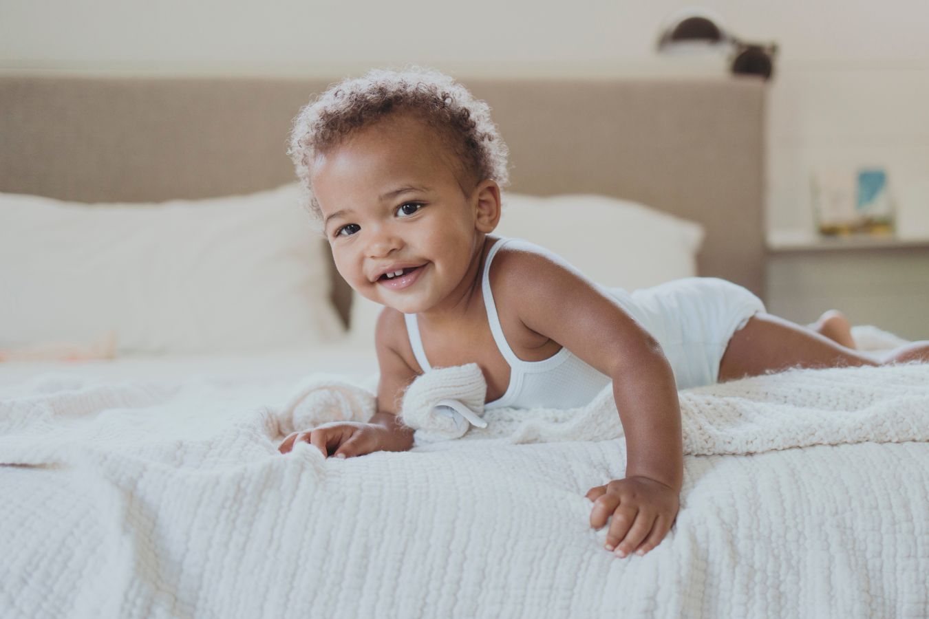 Baby Girl 2pc White Sleeveless Onesie Set