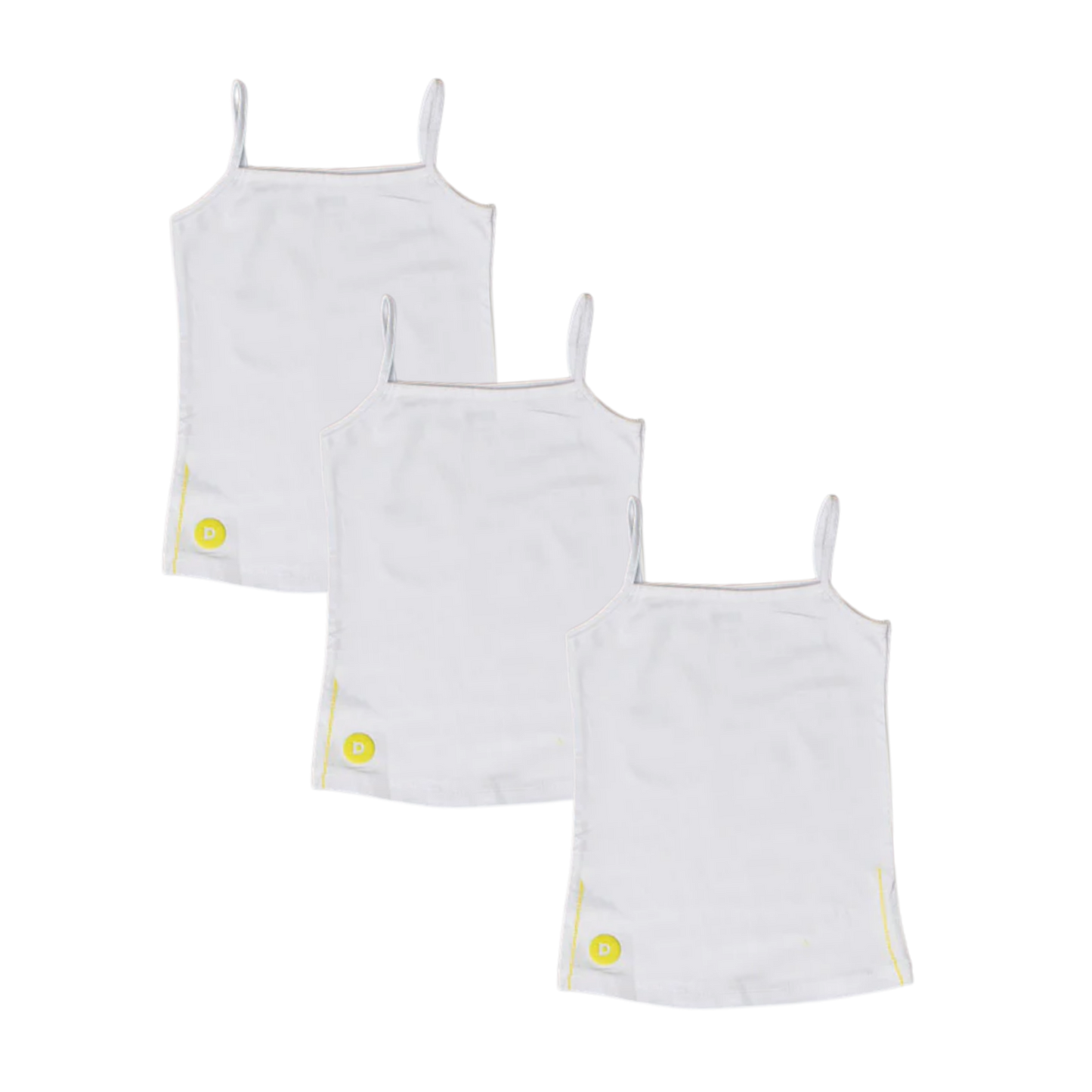 Girls 3pc White Tank Set